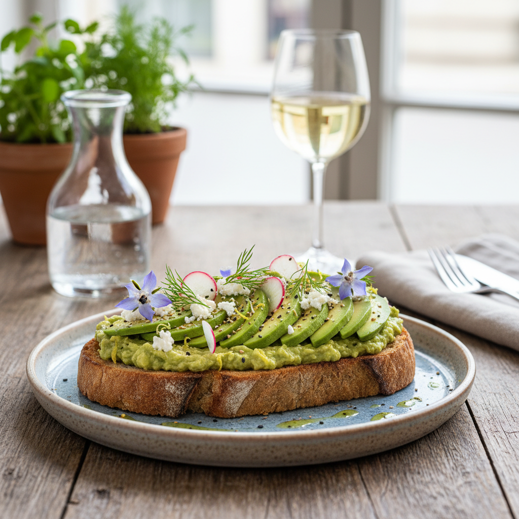 Alpukat Bistro Segar: Tartine Vegetarian ala Restoran Prancis