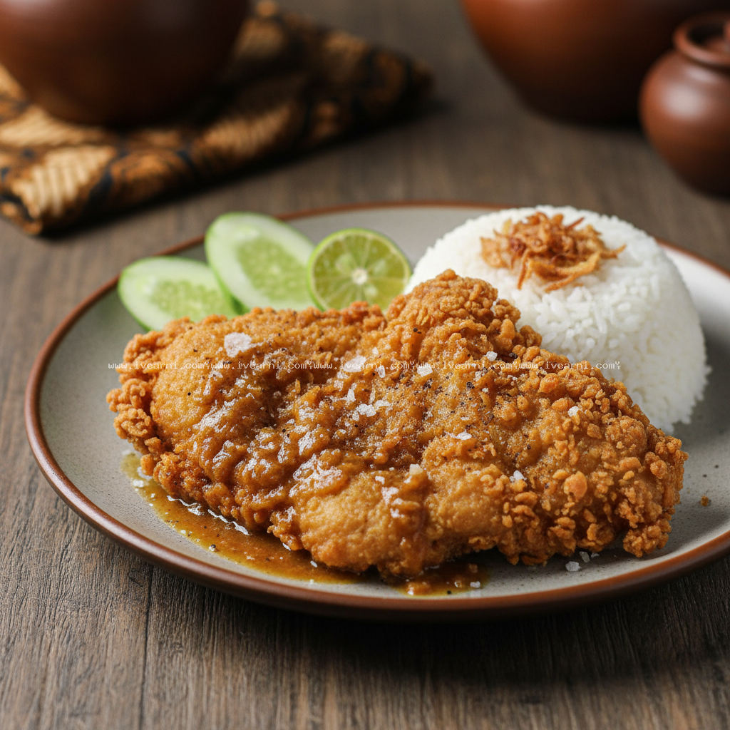 Ayam Geprek Tanpa Sambal