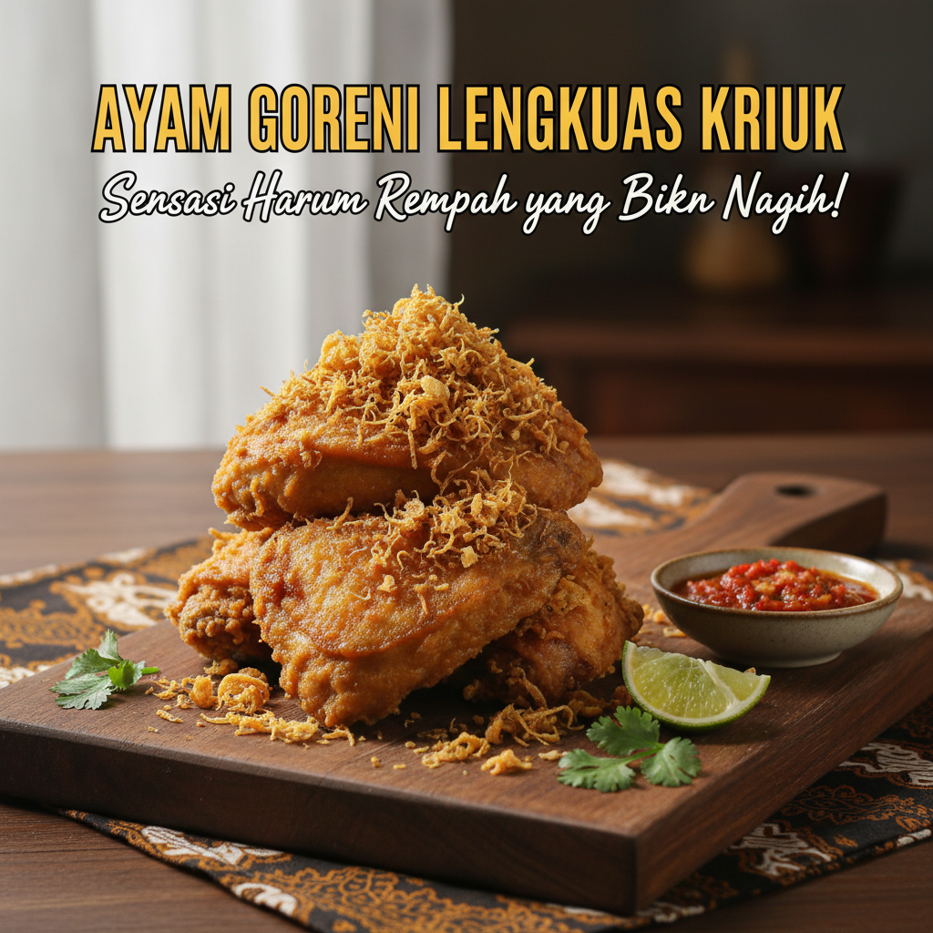 Ayam Goreng Lengkuas Kriuk: Sensasi Harum Rempah yang Bikin Nagih!