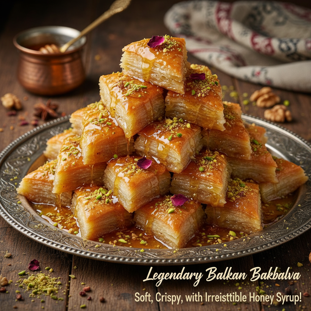Baklava Balkan Legendaris: Lembut Renyah dengan Sirup Madu yang Irresistible!