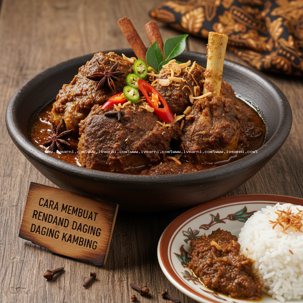 Cara Membuat Rendang Daging Kambing