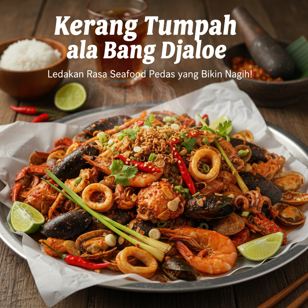 Kerang Tumpah ala Bang Djaloe: Ledakan Rasa Seafood Pedas yang Bikin Nagih!