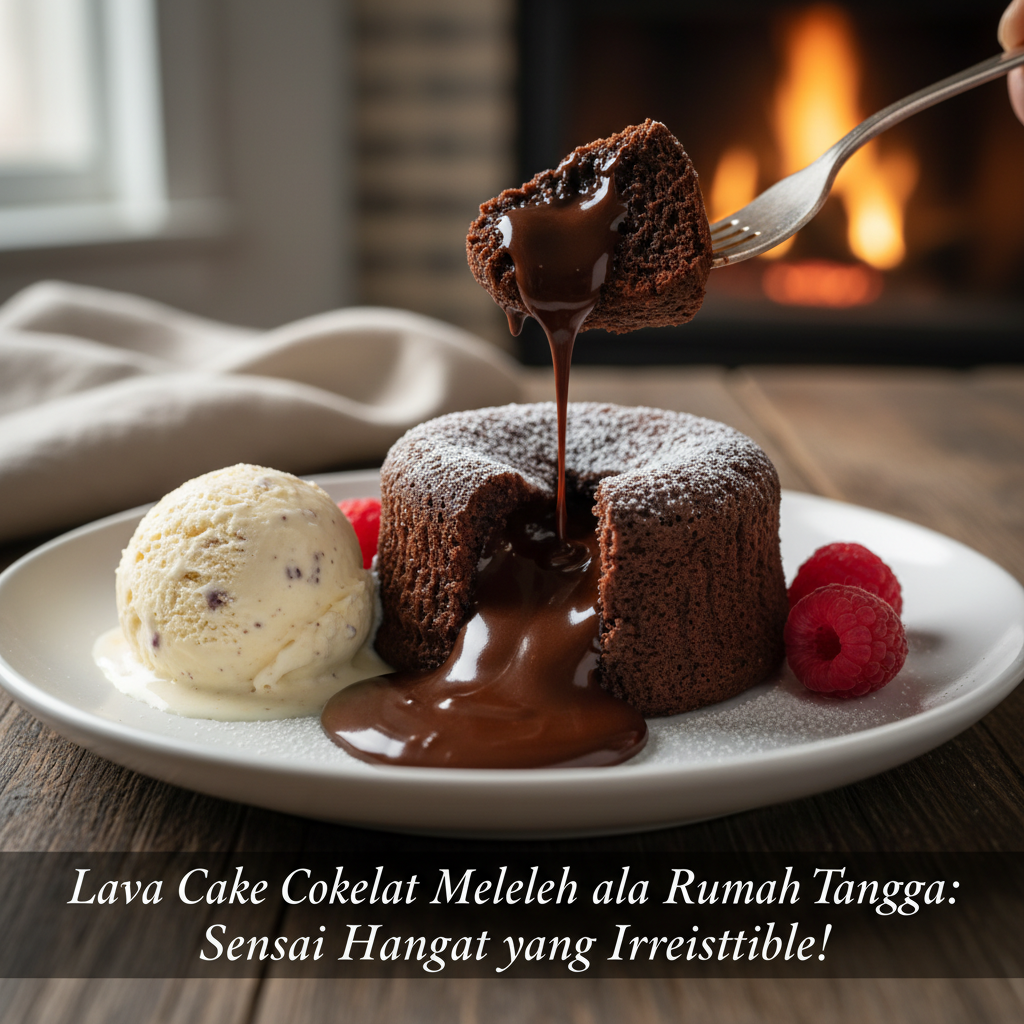 Lava Cake Cokelat Meleleh ala Rumah Tangga: Sensasi Hangat yang Irresistible!