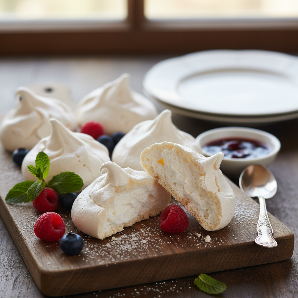 Meringue Ajaib: Kue Ringan Putih yang Renyah di Luar, Lembut di Dalam