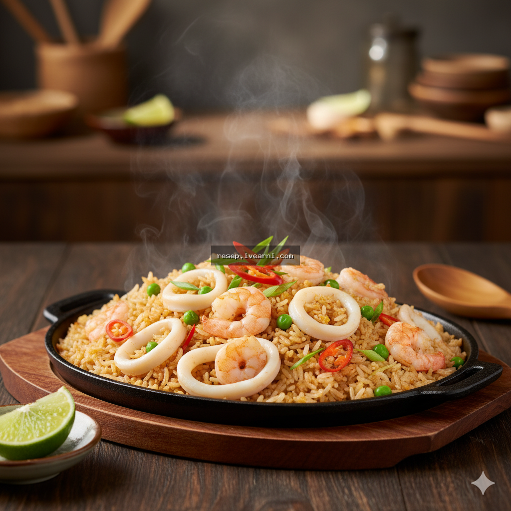 Nasi Goreng Seafood Restoran - Gurih, Wangi, dan Penuh Cita Rasa Laut