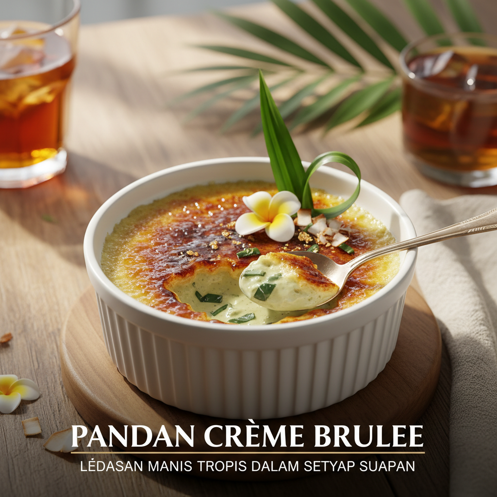 Pandan Creme Brulee: Ledakan Manis Tropis dalam Setiap Suapan