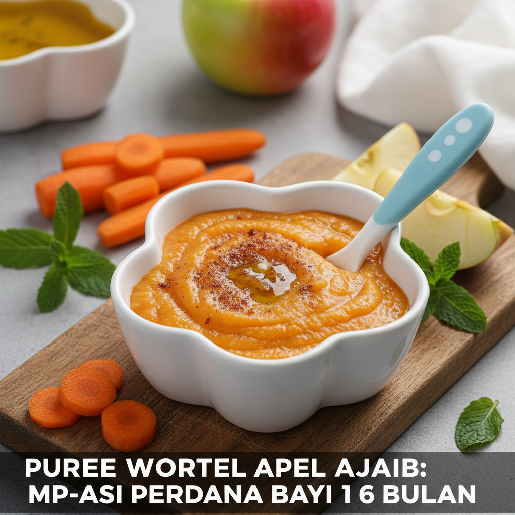 Puree Wortel Apel Ajaib: MP-ASI Perdana Bayi 6 Bulan yang Kaya Nutrisi dan Mudah Dicerna