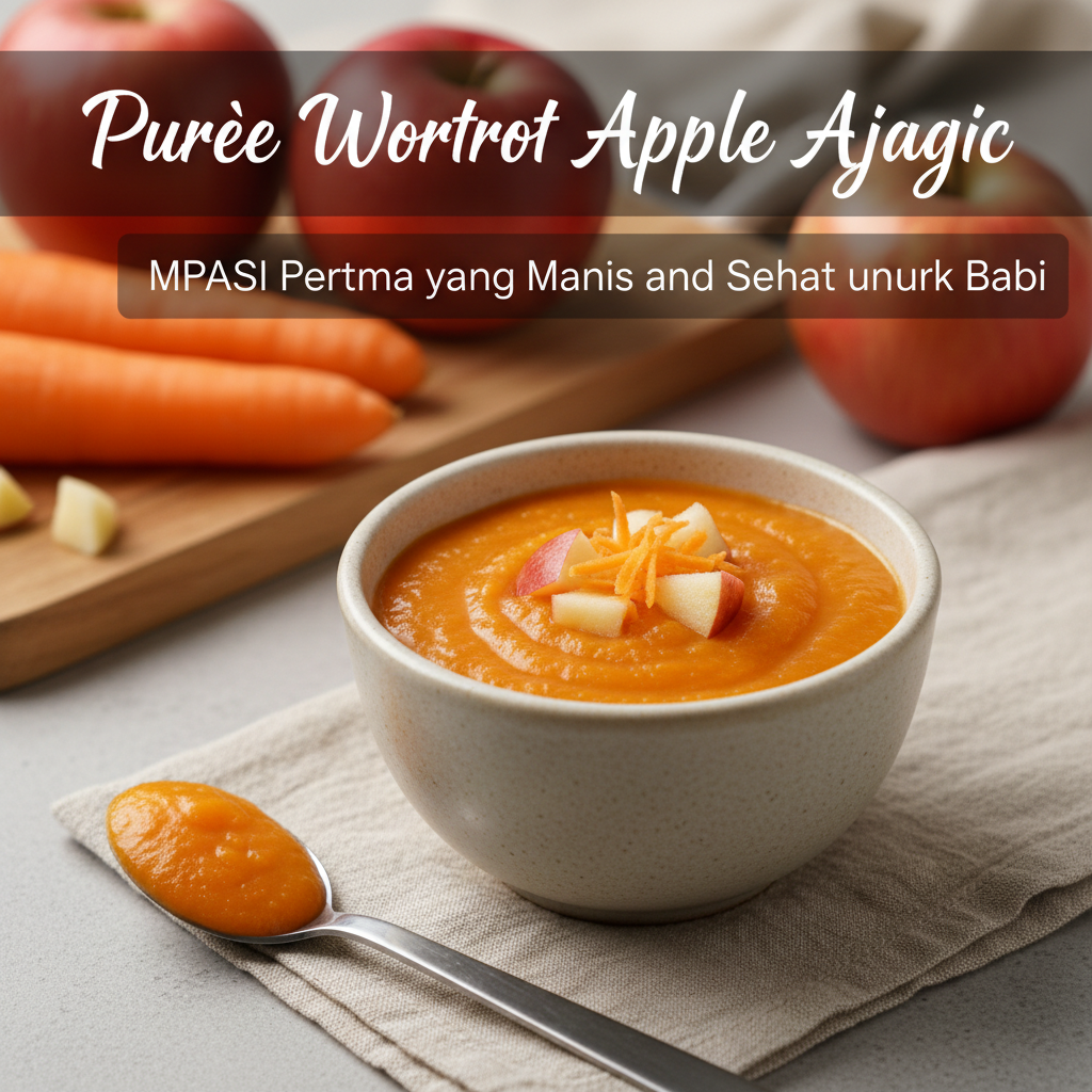 Puree Wortel Apel Ajaib: MPASI Pertama yang Manis dan Sehat untuk Bayi