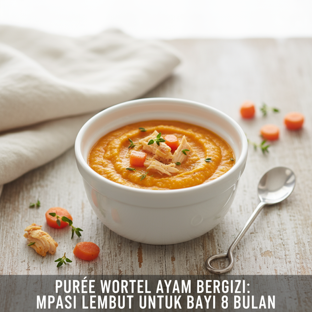 Puree Wortel Ayam Bergizi: MPASI Lembut untuk Bayi 8 Bulan  