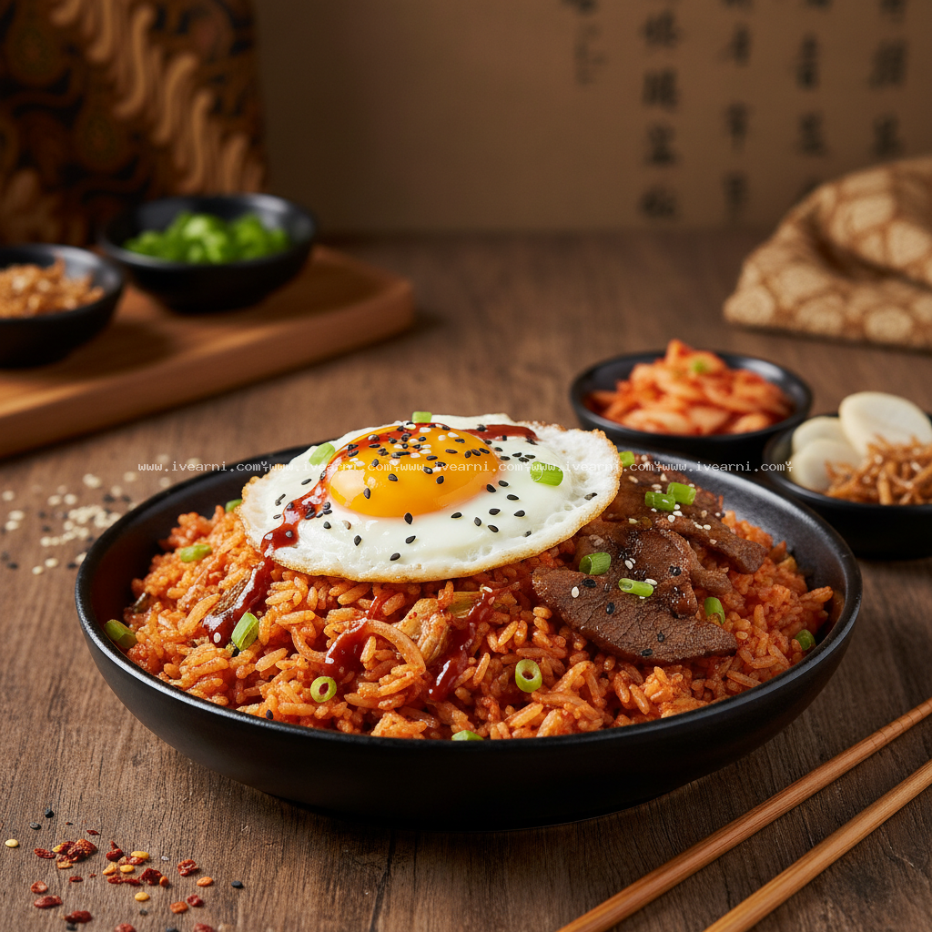 Rahasia Nasi Goreng Korea Anti Gagal Ala Resto: Kriuk Maksimal dengan Rempah Pedas Manis!