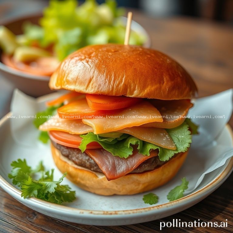 Rahasia Resep Anti Gagal burger ham - Burger .