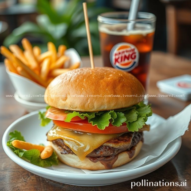Rahasia Resep Anti Gagal cola burger king - Burger .