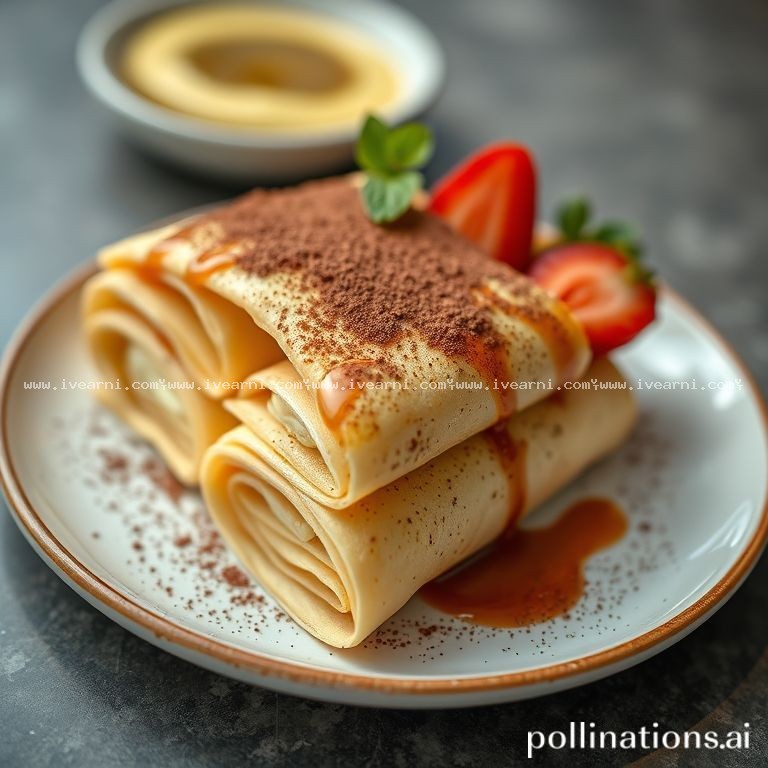 Rahasia Tepung Magic Anti Gagal! Crepes Tiramisu Ala Resto, Maksimal Rendere & Empuk **
