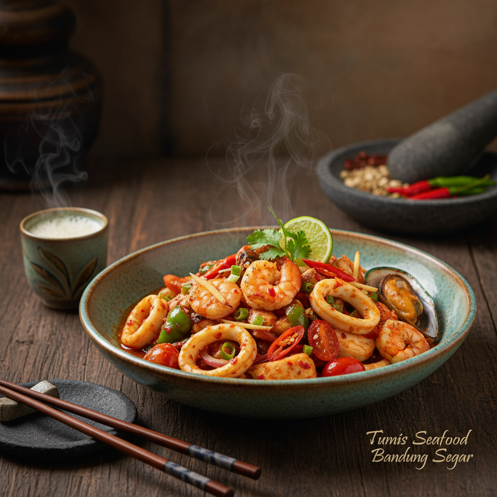 Rasa Laut Pedas ala Pegunungan: Tumis Seafood Bandung Segar