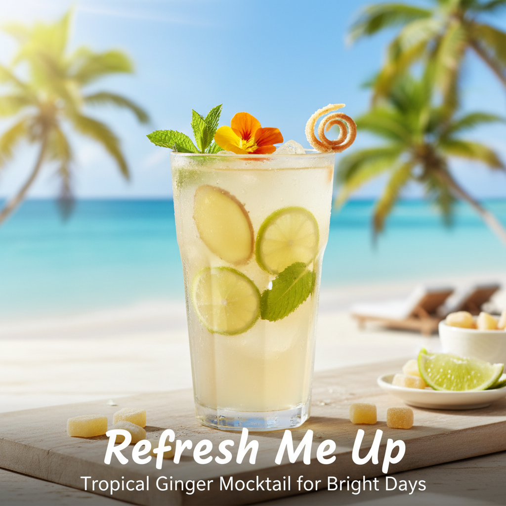 Refresh Me Up: Mocktail Tropis Jahe yang Bikin Hari Cerah