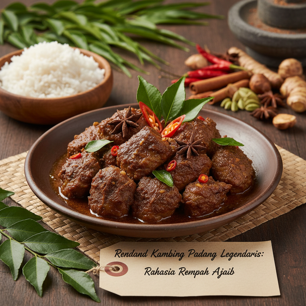 Rendang Kambing Padang Legendaris: Rahasia Rempah Ajaib untuk Daging Empuk Menggoda Selera