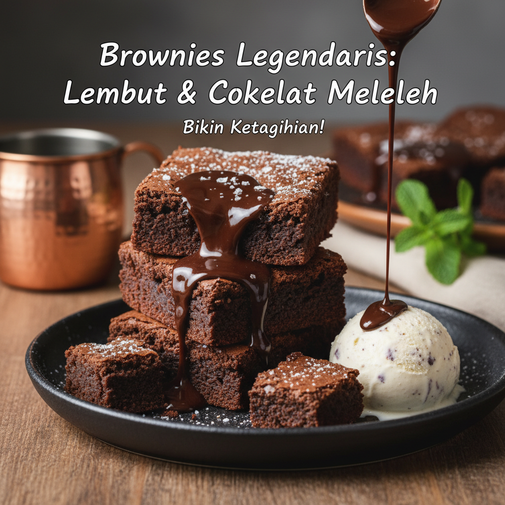 Resep Brownies Legendaris: Lembut, Cokelat Meleleh yang Bikin Ketagihan!