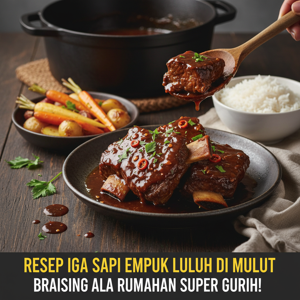Resep Iga Sapi Empuk Luluh di Mulut: Braising ala Rumahan Super Gurih!