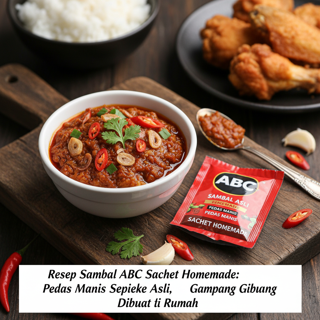 Resep Sambal ABC Sachet Homemade: Pedas Manis Seperti Asli, Gampang Dibuat di Rumah!