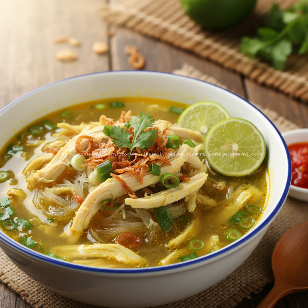 Resep Soto Ayam Kuah Kuning Bening