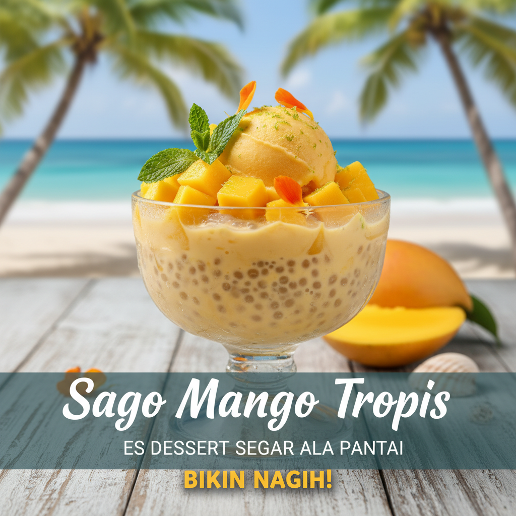 Sago Mango Tropis: Es Dessert Segar ala Pantai yang Bikin Nagih!