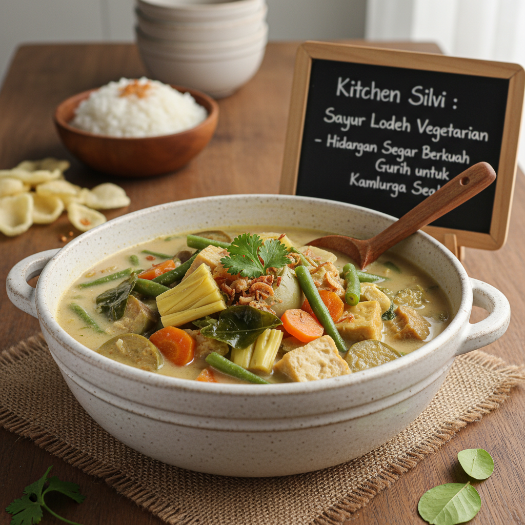 Sayur Lodeh Vegetarian ala Kitchen Silvi: Hidangan Segar Berkuah Gurih untuk Keluarga Sehat