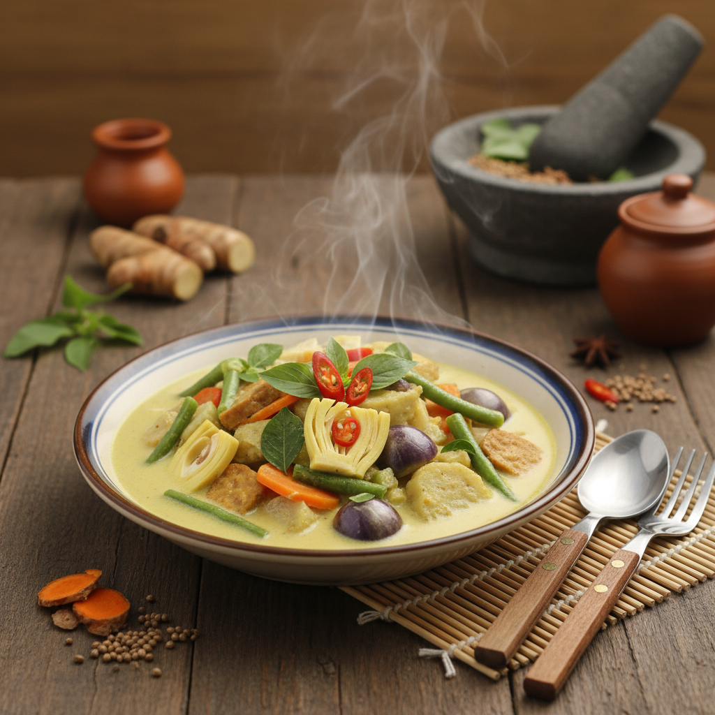 Sayur Lodeh Vegetarian Segar ala Indonesia