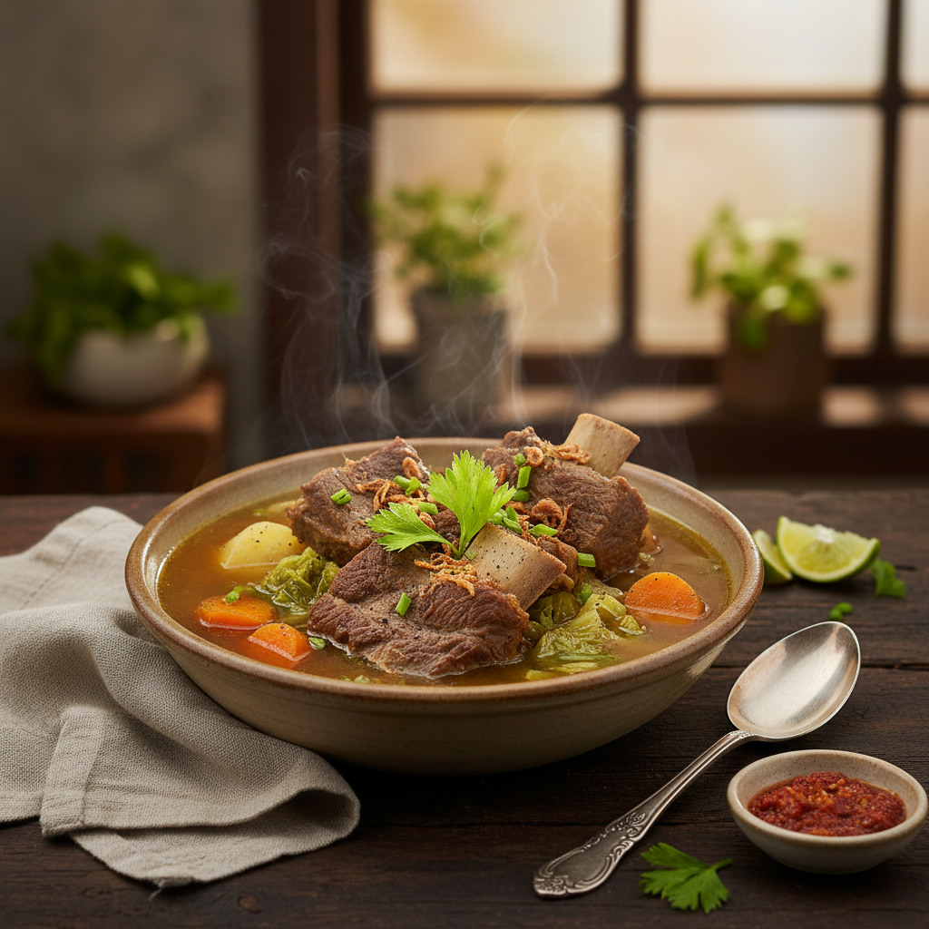 Sop Iga Sapi Gurih ala Rumahan: Hangat dan Menggugah Selera  