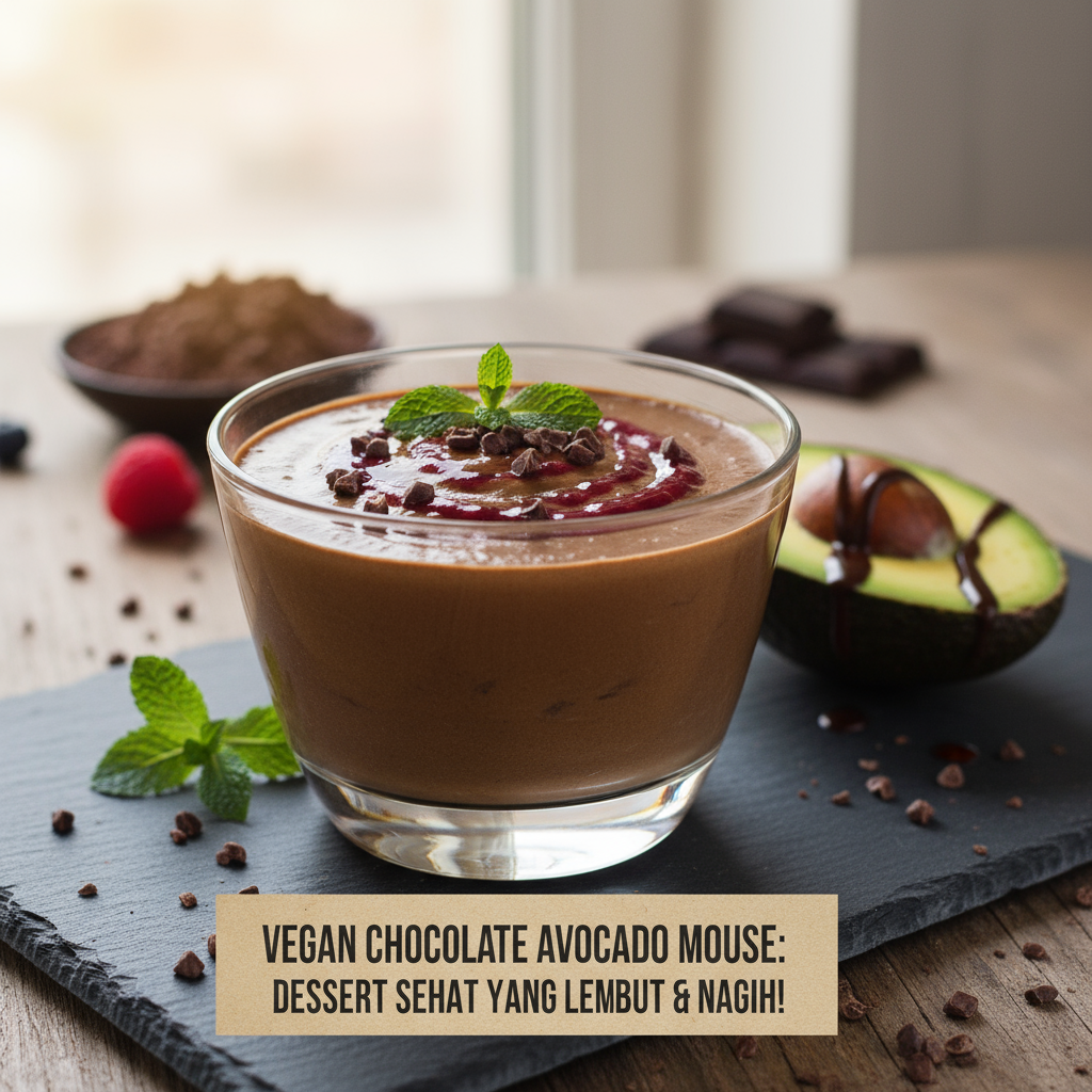 Vegan Chocolate Avocado Mousse: Dessert Sehat yang Lembut dan Nagih!